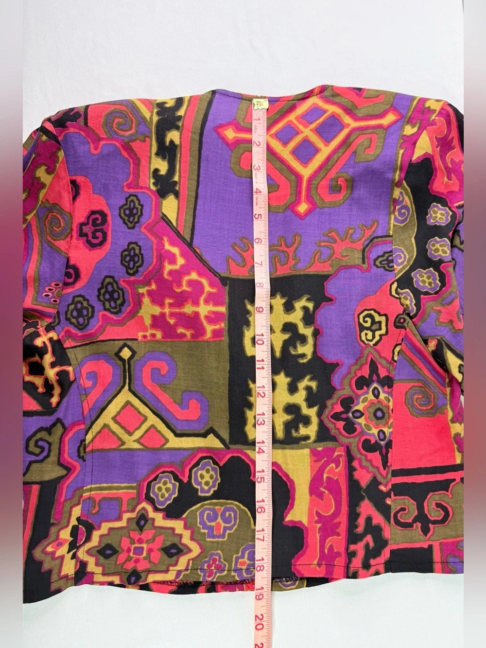 Vintage 2 Piece Skirt Set Multicolor Pattern Judy Tops Size Small